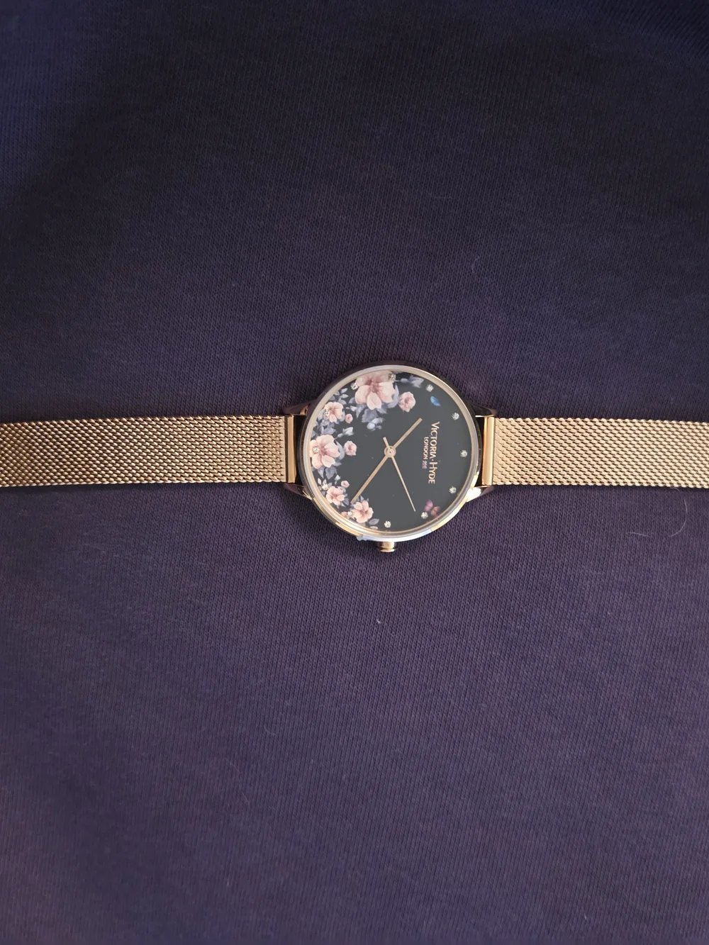 Victoria Hyde London Rose Gold Floral Watch